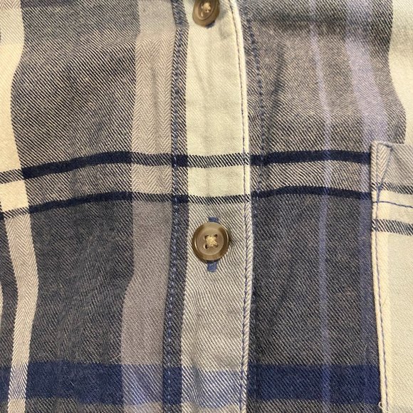 Checked Blue Button Up - Picture 5 of 5